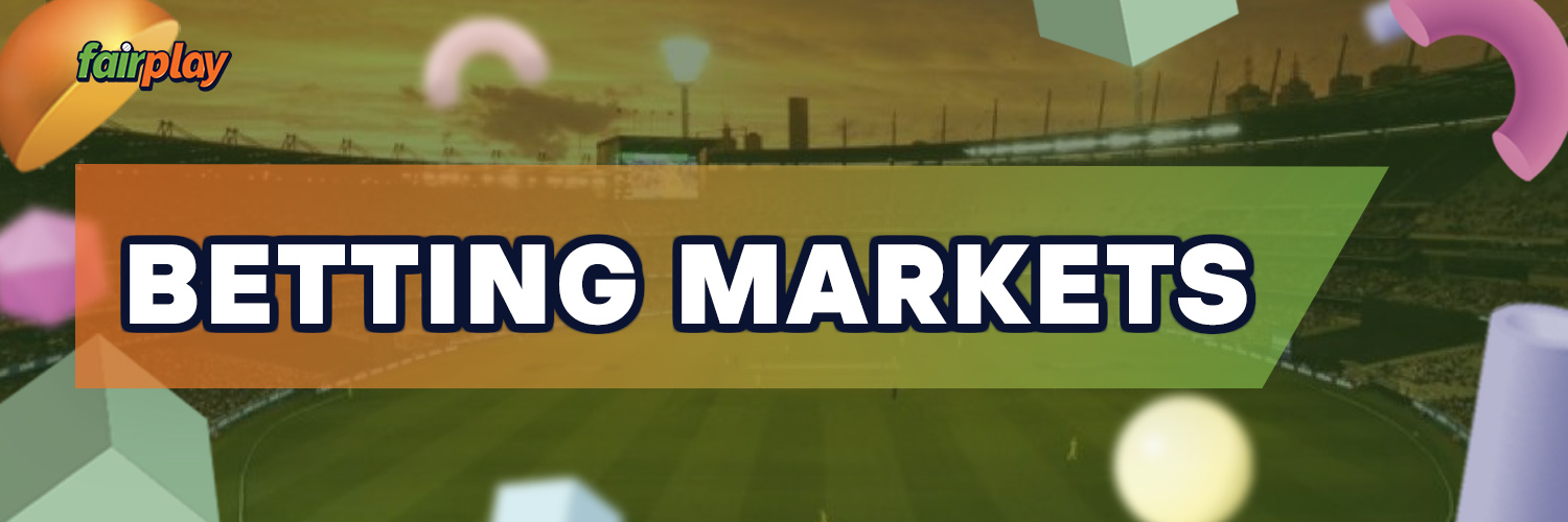 Available betting market on the T20 2022 tourmanet.