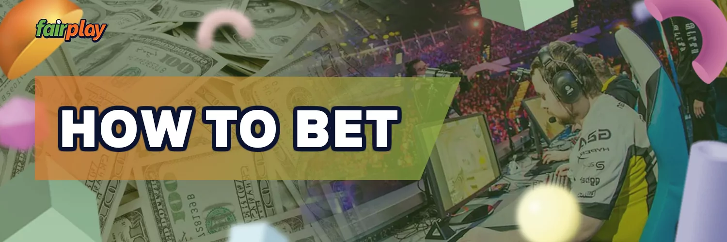 Each of the necessary steps for betting on Fairplay Club
